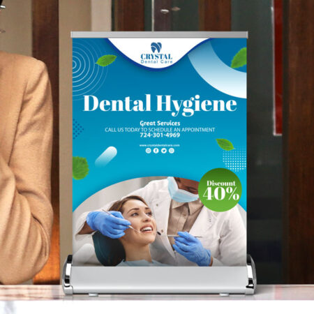 Tabletop Retractable Banner Stand